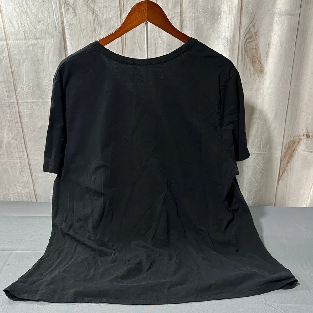 JMS Black Graphic T-Shirt with LOVE Print - Picture 3 of 5
